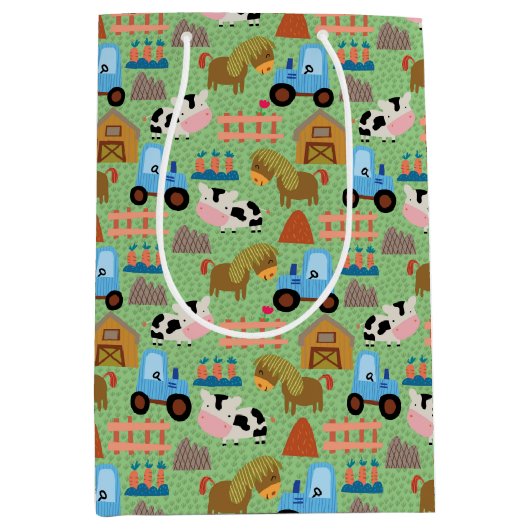 Boerenleven op het platteland medium cadeauzakje (Voorkant)