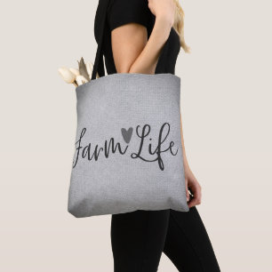 Boerenleven Schattig Landelijk Rustiek Whimsical H Tote Bag