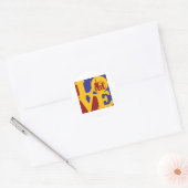 boerenliefde ronde sticker (Envelop)