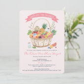 Boerenmand Uit de markt Bloemen vrijgezellenfeest Kaart (Staand voorkant)