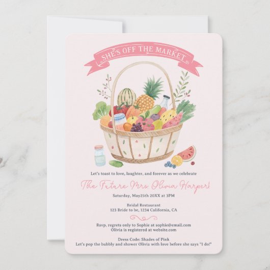 Boerenmand Uit de markt Bloemen vrijgezellenfeest Kaart (Voorkant)