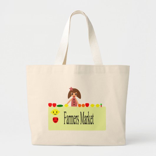 Boerenmarkt 2.0 51Z Grote Tote Bag (Voorkant)