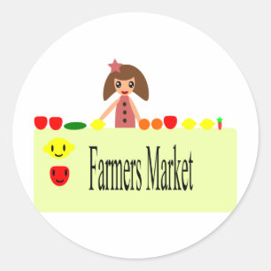 Boerenmarkt 2.0 51Z Ronde Sticker