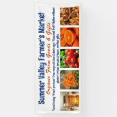 Boerenmarkt Aangepaste Foto's Reclamebanner Spandoek (Verticaal)