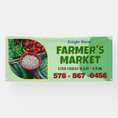 Boerenmarkt Aangepaste Outdoor Banner (Horizontaal)
