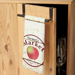 Boerenmarkt appels bord Keuken handdoeken
