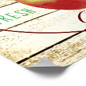 Boerenmarkt appels bord poster (Hoek)