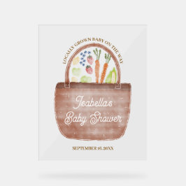 Boerenmarkt Baby Shower Acryl Bord