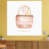 Boerenmarkt Baby Shower Canvas Afdruk (Insitu (Woonkamer))