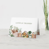 Boerenmarkt | Baby shower Dank u Bedankkaart (Voorkant)