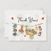 Boerenmarkt Baby Shower Dankbriefje Kaart (Voorkant)