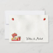 Boerenmarkt Baby Shower Dankbriefje Kaart (Achterkant)