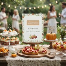 Boerenmarkt Baby Shower Dessert Tafel Bord