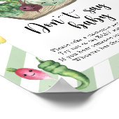 Boerenmarkt baby shower - Geen baby Poster (Hoek)