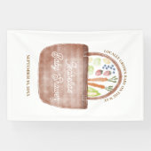 Boerenmarkt Baby Shower Spandoek (Horizontaal)