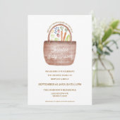 Boerenmarkt Baby Shower Uitnodiging (Staand voorkant)