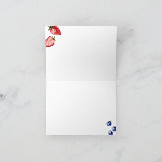 Boerenmarkt "Berry Much" Bruidsmeisjesfeest Bedankkaart (Binnen)