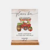 Boerenmarkt Bloemboeket Bar Bord (Voorkant)