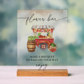 Boerenmarkt Bloemenboeket Bar Bord (Neutraal)