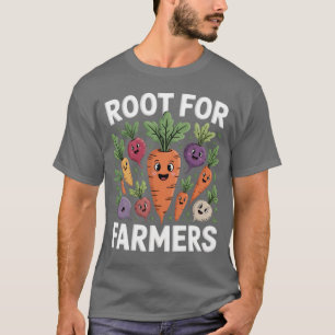 Boerenmarkt Boer Landbouw Voedsel Groenten T-shirt