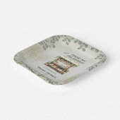 Boerenmarkt Boerderij Kraam Welkom Bruidsfeest Papieren Bordje (Gebogen)