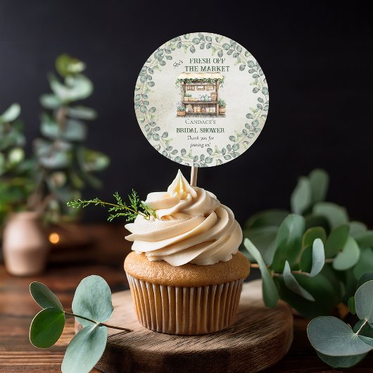 Boerenmarkt Boerderij Stand Welkom Bruidsmeisjesfe Ronde Sticker