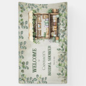 Boerenmarkt Boerenkraam Welkom Bruidsfeest Spandoek (Verticaal)