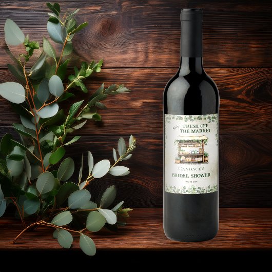 Boerenmarkt Boerenkraam Welkom Bruidsfeestje Wijn Etiket