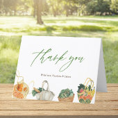 Boerenmarkt Bruids douche Vouw Bedankkaart