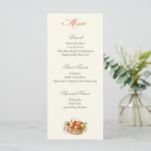 Boerenmarkt Bruidsuitnodiging Brunch Menu (Staand voorkant)