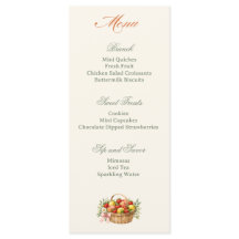 Boerenmarkt Bruidsuitnodiging Brunch Menu