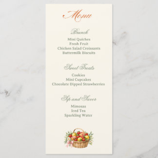 Boerenmarkt Bruidsuitnodiging Brunch Menu