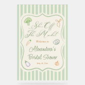 Boerenmarkt Bruiloft Feestelijke Welkom  Acryl Bord (Voorkant)