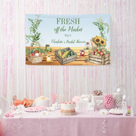 Boerenmarkt, Bruiloftsfeest 'Fresh off the Market' Spandoek (Feest)