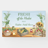 Boerenmarkt, Bruiloftsfeest 'Fresh off the Market' Spandoek (Horizontaal)