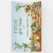 Boerenmarkt, Bruiloftsfeest 'Fresh off the Market' Spandoek (Verticaal)