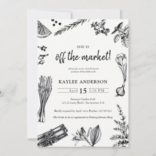 Boerenmarkt | Buiten het Vrijgezellenfeest van de  Kaart (Voorkant)