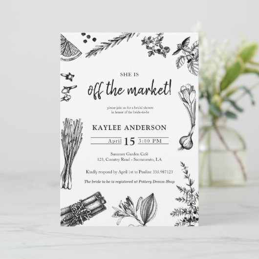 Boerenmarkt | Buiten het Vrijgezellenfeest van de  Kaart (Staand voorkant)