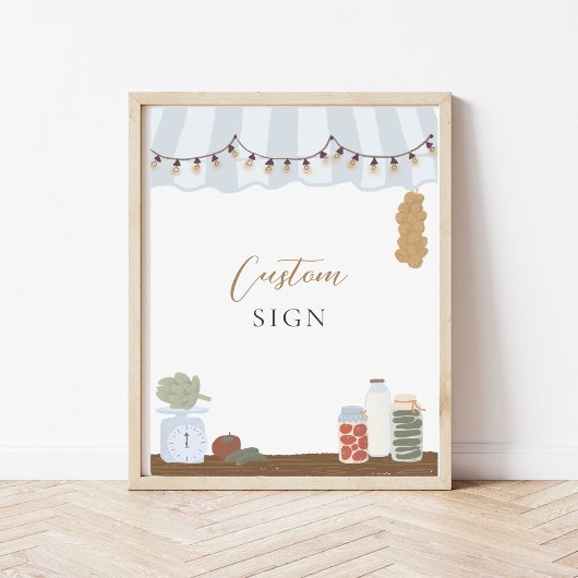 Boerenmarkt Custom Party Sign