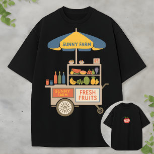 Boerenmarkt Esthetiek Verse Vruchten Zonneschijn T-shirt