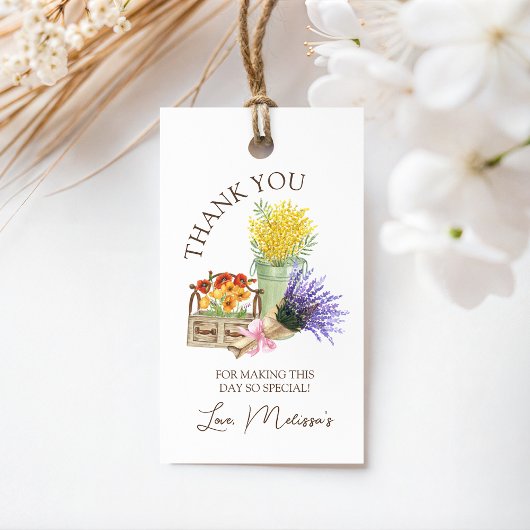 Boerenmarkt Favor Tag Cadeaulabel
