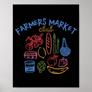 Boerenmarkt Fruit Groente Esthetisch Foodie Poster