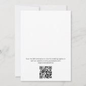 Boerenmarkt Groenten QR Code Bruidsfeestje Kaart (Achterkant)