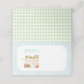 Boerenmarkt groentestal plaatskaartje (Buitenkant ongevouwen)