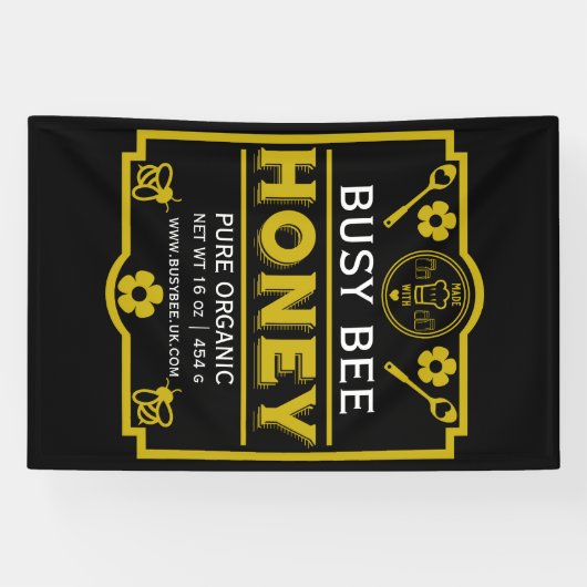 Boerenmarkt Honing Pot Spandoek (Horizontaal)