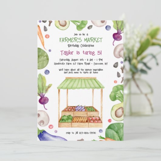 Boerenmarkt Kaart (Staand voorkant)