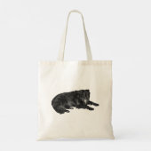Boerenmarkt kalm, loyale blik tote bag (Achterkant)