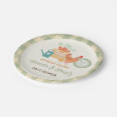 Boerenmarkt Lokaal geteeld baby shower Bord (Gekanteld)