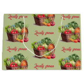 Boerenmarkt lokaal geteeld Baby shower gunst Groot Cadeauzakje (Voorkant)