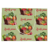 Boerenmarkt lokaal geteeld Baby shower gunst Groot Cadeauzakje (Achterkant)